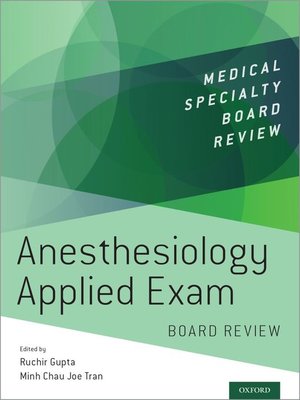 cover image of Anesthesiology Applied Exam Board Review